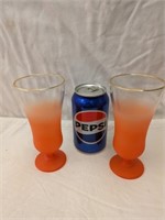 2 WV Glass Blendo Stemmed Parfaits