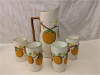Vintage NapcoWare Orange Juice Set