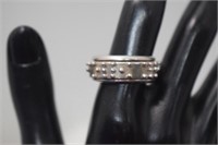 Unusual Braille Spinner Ring "Follow Your Dreams"