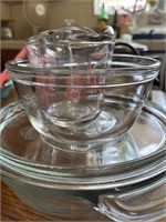 Various PYREX Clear Glass Pie Plates