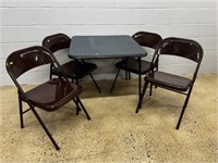 5 Pc. Card Table & Chair Set