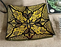 MEXICAN HAND PAINTED SQUARE DISH