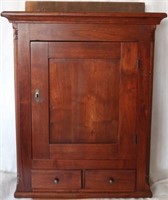 RECONSTRUCTED CHIPPENDALE STYLE HANGING CUPBOARD,