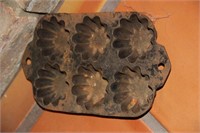 Smaller cast iron muffin tin