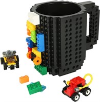 DIY Brick Coffee Mug - Cool Black x4