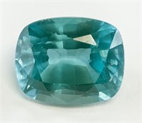 11.90ct Cushion Cut Green Natural Sapphire GGL