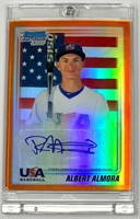 Albert Almora Auto Numbered Card