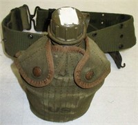 US Military Water Canteen with Pouch and Belt