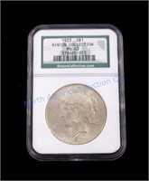 Binion Collection 1923 Silver Peace Dollar NGC