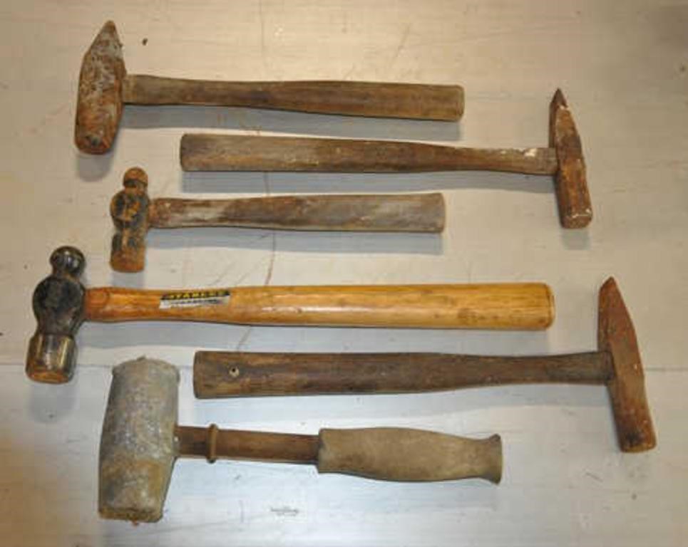 Group of hammers incl Stanley