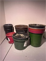 lot of used plastic nursey pots
