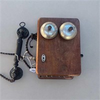 VICTORIAN WALNUT CASED BELLBOX PHONE