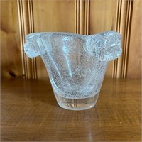 Vintage Bubble Bowl Glass By Daum