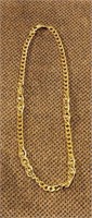 Large Trifari Thick Gold Tone Necklace