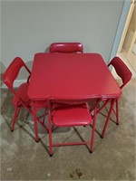 Childs folding table and chairs