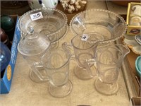 7 Matching Glassware Pieces