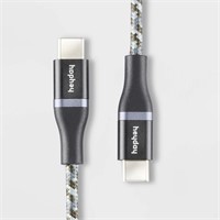 6' USB-C to USB-C Braided Cable - Heyday™ Black