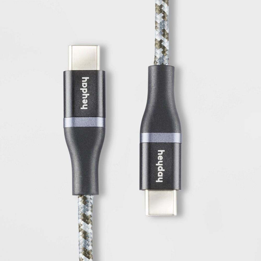 6' USB-C to USB-C Braided Cable - Heyday™ Black