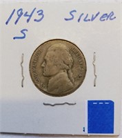 OF) 1943-S Silver Jefferson Nickel