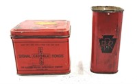 Pennsylvania Railroad tin first aid kit and