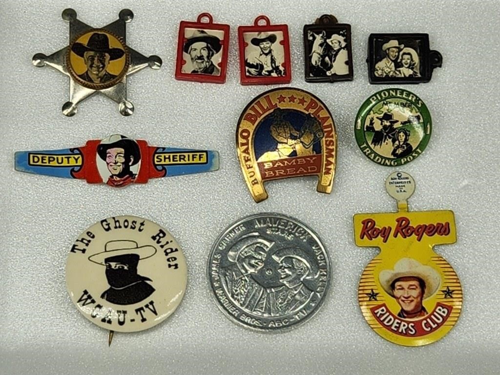 ASSORTED LOT OF COWBOY WESTER ROY ROGERS PREMIUMS