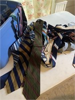 Large collection of vintage neckties