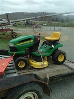 JD riding mower-"does not run-it will crank over"