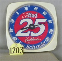 Bud Racing Thermometer Ken Schrader #25