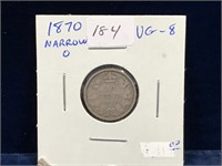 1870 Can Silver Ten Cent Piece  VG8