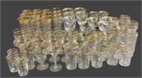 Gold Edged Glassware