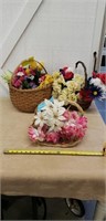 Crafting flower and baskets