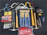 Misc Hand Tool Lot (A) Rasp Files Hammers Hooks
