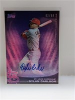 2021 Topps x Steve Aoki Dylan Carlson Auto #63/99