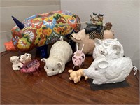 Assorted Decorative Pigs