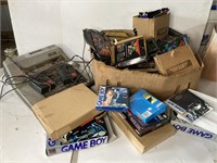 Vintage Game Console, Games & Boxes