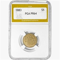 1883 Shield Nickel PGA PR64