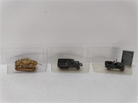 3 corgi military vehicles