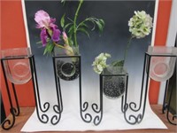 4 Clock Vases