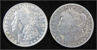 TWO PRE 21 SILVER DOLLARS