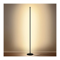 Modern Led Standing Corner Lamp Black Decor
