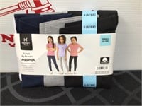 Youth Small 6/6X 3 pack Leggings New