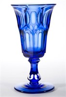 ASHBURTON CELERY VASE, medium blue, deep conical