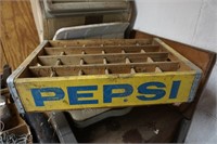 Wooden Yellow Pepsi Crate