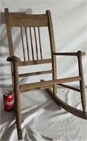 Old Wooden Childs Rocker. Seat Missng