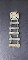 WWII STERLING SHARPSHOOTER MEDAL BADGE RIFLE