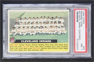 Indians Team, No Date, Centered 1956 Topps #85 Gre