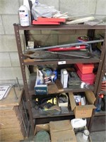 Metal Shelf with Misc. Contents
