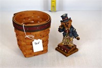 1992 FATHERS DAY PENCIL BASKET AND BOYDS BEAR
