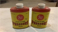 (2) Vintage Solder Seal Radiator Pressure Seal