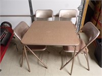 Samsonite Card Table and 4 Chairs